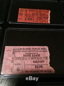 Vintage Concert Ticket Stub Lot, Dead, Bowie, Stones, Cooper and more! 13 pcs