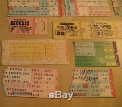 Vintage Concert Ticket Stubs 70s-80s Heart, The Kinks, Yes, Genesis and More