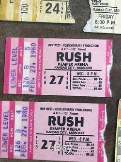 Vintage Concert Ticket Stubs Bowie, Stones, U2, Queen, Pink Floyd & more