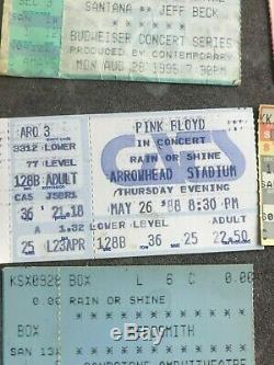 Vintage Concert Ticket Stubs Bowie, Stones, U2, Queen, Pink Floyd & more