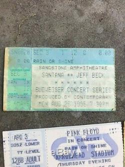 Vintage Concert Ticket Stubs Bowie, Stones, U2, Queen, Pink Floyd & more