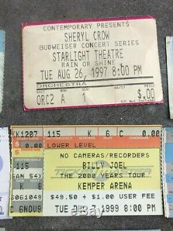 Vintage Concert Ticket Stubs Bowie, Stones, U2, Queen, Pink Floyd & more