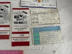 Vintage Concert Ticket Stubs Lot Toledo Ohio Van Halen Pink Floyd Journey