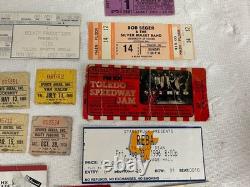 Vintage Concert Ticket Stubs Lot Toledo Ohio Van Halen Pink Floyd Journey