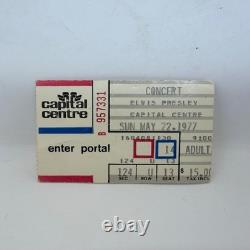 Vintage Elvis Presley Concert Ticket Stub Capital Centre May 22 1977 Rare King