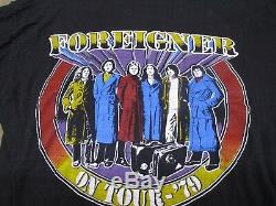 Vintage FOREIGNER ON TOUR'79 T SHIRT With Concert Ticket Stub 11/10/1979 XL VGC