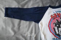 Vintage Feb. 6, 1981 STYX Concert T-SHIRT withTICKET STUB Houston PARADISE THEATRE