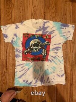 Vintage Grateful Dead 1991 Truckin Summer Tour T Shirt withConcert Ticket Stub