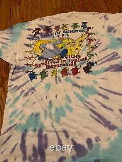 Vintage Grateful Dead 1991 Truckin Summer Tour T Shirt withConcert Ticket Stub