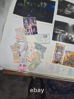 Vintage Grateful Dead Ticket Stubs Flyers Stickers Paperwork Concert Photos