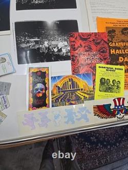 Vintage Grateful Dead Ticket Stubs Flyers Stickers Paperwork Concert Photos