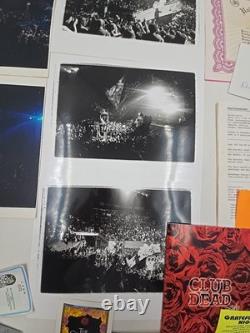 Vintage Grateful Dead Ticket Stubs Flyers Stickers Paperwork Concert Photos