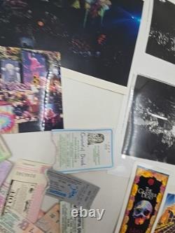 Vintage Grateful Dead Ticket Stubs Flyers Stickers Paperwork Concert Photos