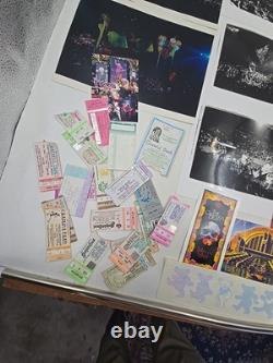 Vintage Grateful Dead Ticket Stubs Flyers Stickers Paperwork Concert Photos