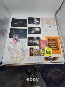 Vintage Grateful Dead Ticket Stubs Flyers Stickers Paperwork Concert Photos