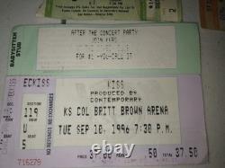 Vintage Kiss Concert Ticket Stubs 1986,1996 Set