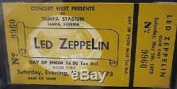 Vintage LED ZEPPELIN Original Concert Ticket Stub Tampa Stadium FL