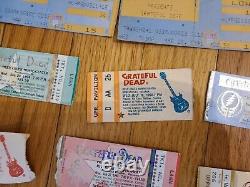 Vintage Lot Of 120 The Grateful Dead Concert Ticket Stubs 1980- 2016 Chicago Ny