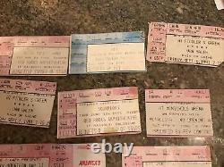 Vintage Lot Of 20 90s Concert Ticket Stubs Metallica Iron Maiden Van Halen Rush