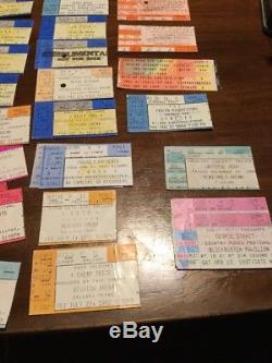 Vintage Lot Of 56 Concert Ticket Stubs 70s & 80s