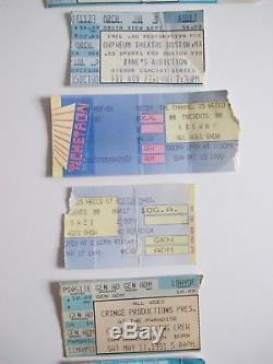 Vintage Lot of 30 Concert Ticket Stubs New Wave, The Cure, Lollapalooza, Fugazi