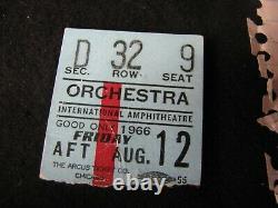 Vintage Original BEATLES Concert Ticket Stub Chicago August 12 1966