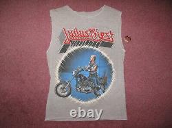 Vintage Original Judas Priest 1984 Concert T-shirt / Tank Top, Ticket Stub, Pin