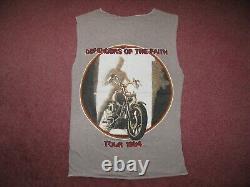 Vintage Original Judas Priest 1984 Concert T-shirt / Tank Top, Ticket Stub, Pin