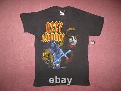 Vintage Original Ozzy 1982 Diary Of A Madman Concert Tour T Shirt &Ticket Stub