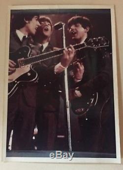 Vintage Rare 1964 Beatles Photo & 1966 Concert Ticket Stub DC Stadium Very Nice