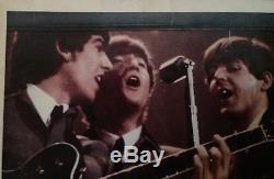 Vintage Rare 1964 Beatles Photo & 1966 Concert Ticket Stub DC Stadium Very Nice