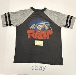Vintage Ratt T-shirt and Concert Ticket Stub 1984 Ratt N Roll Tour Stitch Large