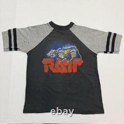 Vintage Ratt T-shirt and Concert Ticket Stub 1984 Ratt N Roll Tour Stitch Large