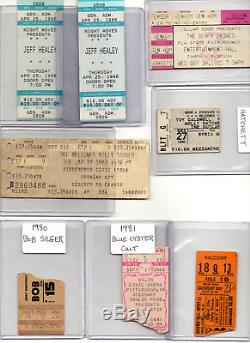 Vintage Rock Concert Ticket Stub Lot (1979-1999) Ac/dc, Rolling Stones ...