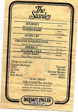 Vintage Rock Concert Ticket Stub Lot (1979-1999) AC/DC, Rolling Stones, Boston +