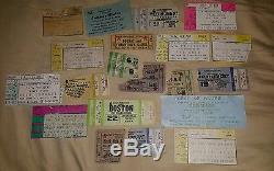 Vintage Rock concert ticket stubs rock and roll