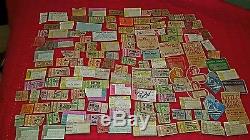 Vintage Rock concert ticket stubs rock and roll