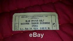 Vintage Rock concert ticket stubs rock and roll