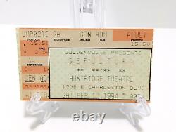 Vintage SEPULTURA Thrash Metal Concert Ticket Stub Las Vegas 2/12/94 RARE