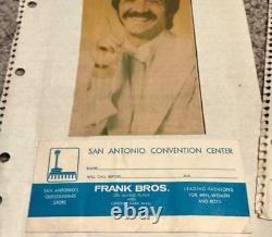 Vintage Sonny & Cher Concert Program & 3 Ticket Stubs 1972, San Antonio