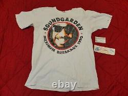 Vintage Soundgarden Tour Concert Shirt (1990) withticket stub & autographs