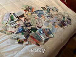 Vintage Sports Concerts Potluck era Ticket Stubs Lot of hundreds Full Unused