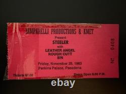 Vintage Steeler Concert Ticket Stub Perkins Palace Pasadena Nov 25, 1983