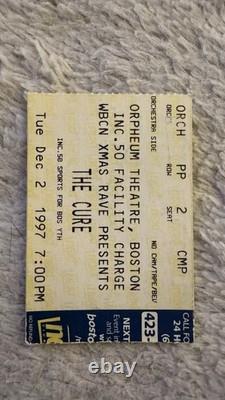 Vintage THE CURE Concert Ticket Stub Dec 2 1997 Orpheum Boston WBCN Xmas