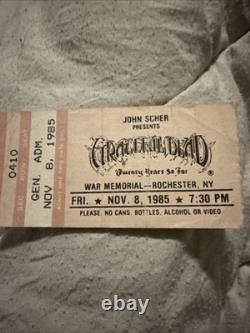 Vintage The Grateful Dead Used Concert Ticket Stub 11/08/1985 Mail Order 80s