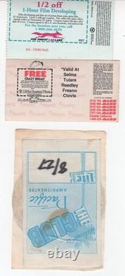 Vintage VAN HALEN 1993 Concert Ticket with Pass PACIFIC AMP Right Here RightNOW