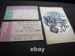 Vintage VAN HALEN 1993 Concert Ticket with Pass PACIFIC AMP Right Here RightNOW