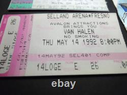 Vintage VAN HALEN 1993 Concert Ticket with Pass PACIFIC AMP Right Here RightNOW