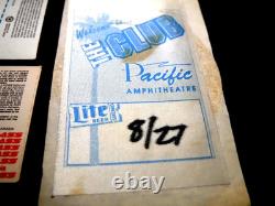 Vintage VAN HALEN 1993 Concert Ticket with Pass PACIFIC AMP Right Here RightNOW