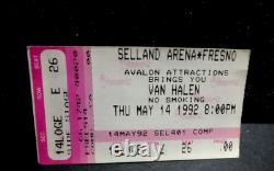 Vintage VAN HALEN 1993 Concert Ticket with Pass PACIFIC AMP Right Here RightNOW